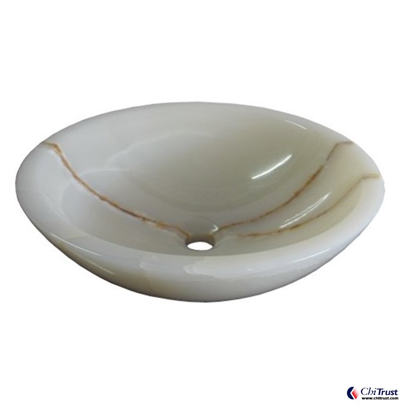 Imported white jade basin CT001